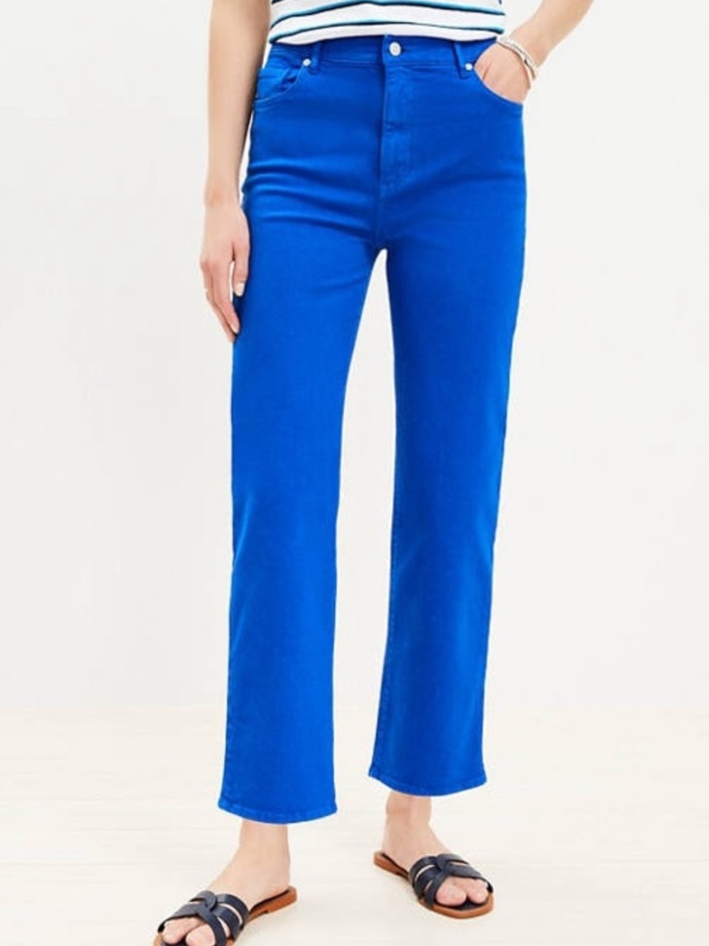 LOFT Cobalt Blue Pants The Straight
High Rise Regular Fit 28 / 6